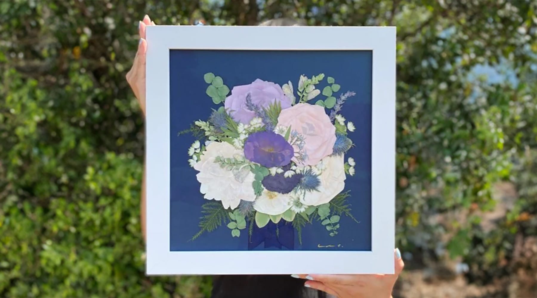 Pressed Wedding Bouquet Preservation - DBandrea