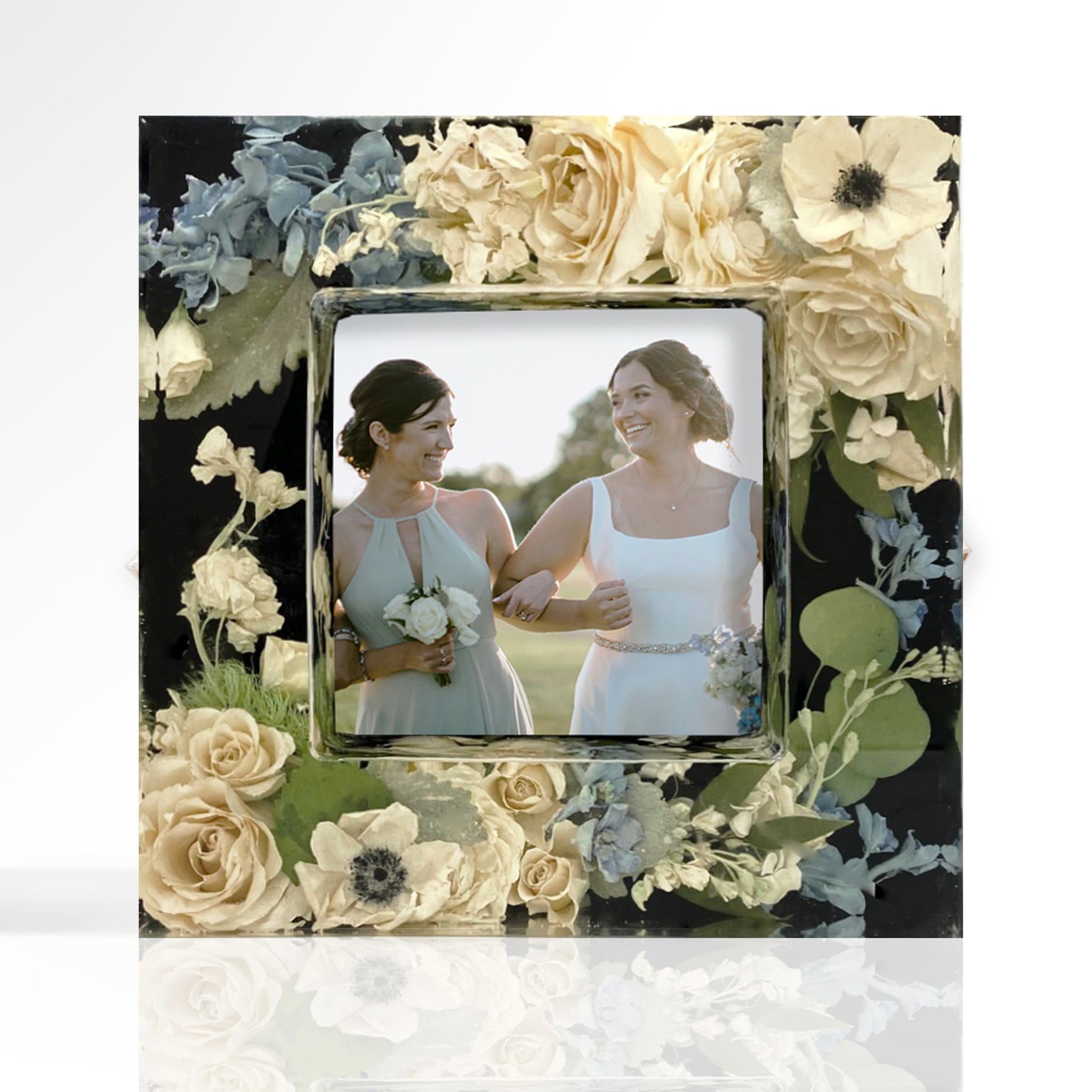 dbandrea Floral Block 10.75" x 10.75" Floral Frame