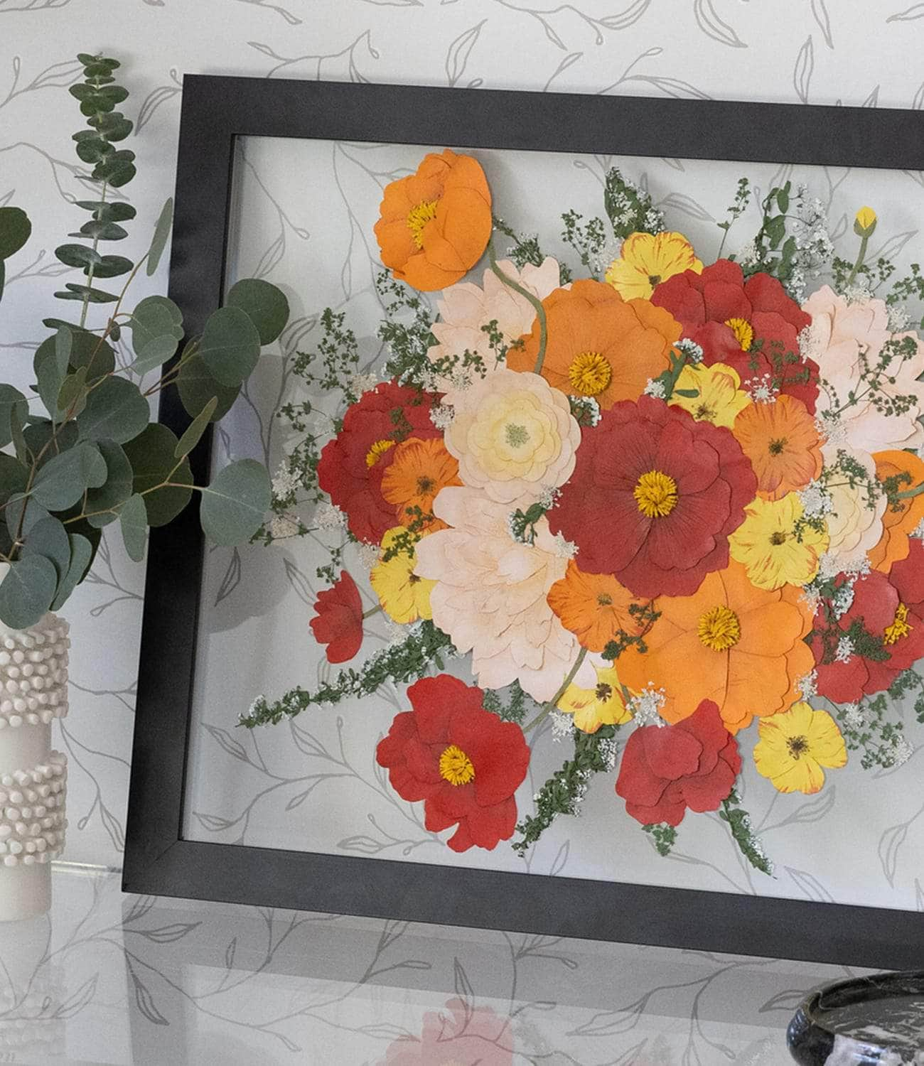 Pressed Flowers - Real Flowers - Float Framed 2024 Flowers - Ramo de Flores