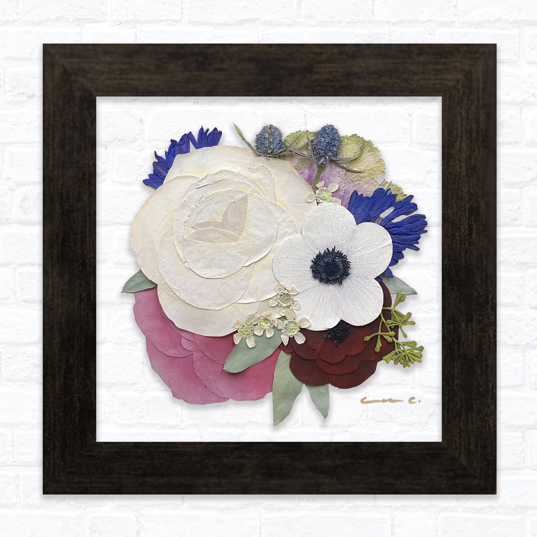 Pressed Flowers - hot Real Flowers - Float Framed Flowers - Ramo de Flores