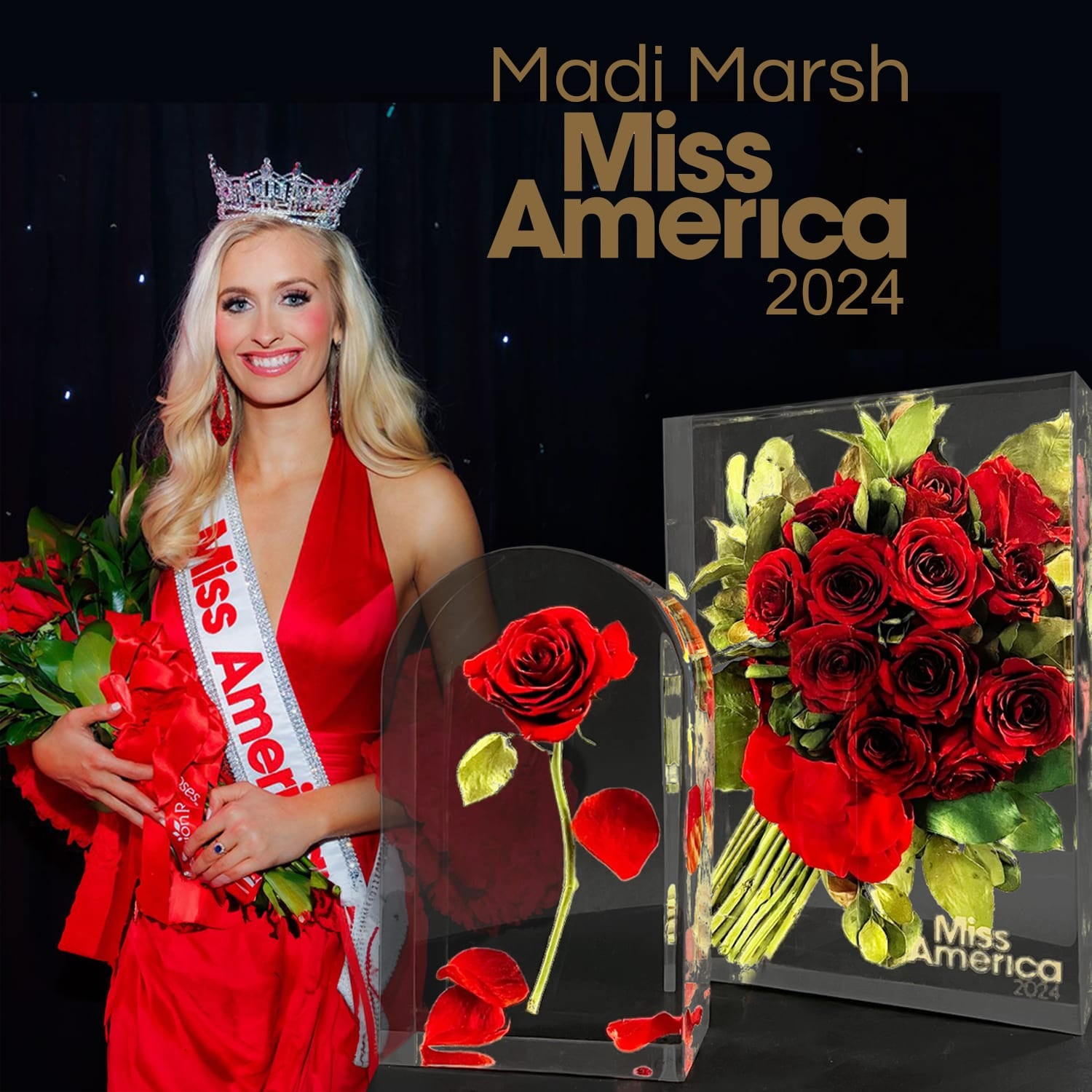 Miss America Bouquet Preservation - DBAndrea